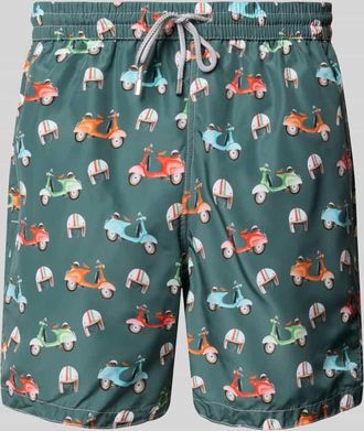 Zeybra Badehose mit elastischem Bund in Oliv, Größe XXL