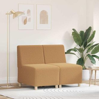 vidaXL Vidaxl - Unidad De Sof&aacute; Modular Sin Brazos 2 Pcs Beige 55 X 74 X 82 Cm