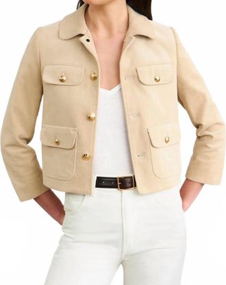 Nili Lotan Chamonix Jacket In Limestone
