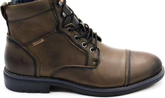 Pikolinos Mens York Leather Boots In Kaki
