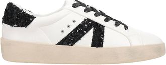 Corkys Footwear Womens No Chaser Sequin Lace Up Sneakers In Black/white