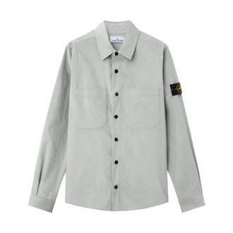 Stone Island Compass Shirt - Heren - Casual Overhemden - Groen - S - Overhemden