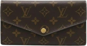 Louis Vuitton Pre-owned Long wallet (bi-fold) - Dames - Vintage Accessoires - Bruin - ONE Size - Vintage