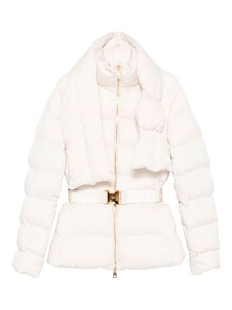Elisabetta Franchi Padded Jacket With Belt