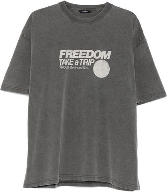 7 For All Mankind Graphic-print Crew-neck T-shirt