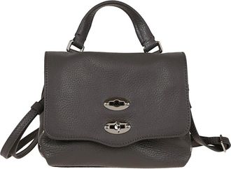 Zanellato Postina Baby Bag - Dames - Handtassen - Grijs - ONE Size - Leer - Tassen