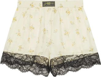 Ganni Shorts con stampa a fiori - Toni neutri