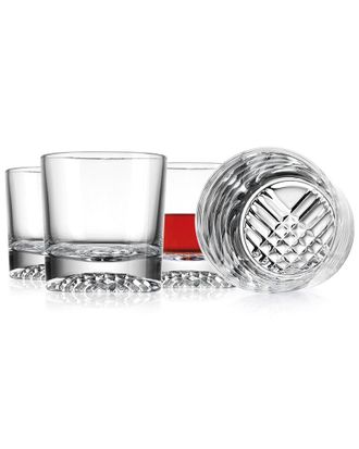 Godinger Set Of 4 Fiore Double Old-Fashioned Glasses