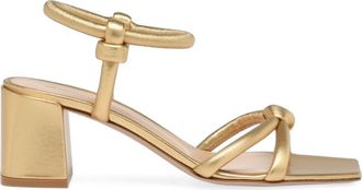 Gianvito Rossi Juno 55 Sandals in Metallic Gold at Nordstrom, Size 40.5