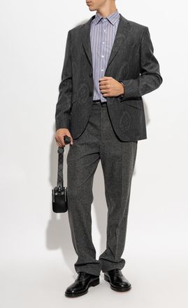 Etro Wool Blazer, Mens, Grey