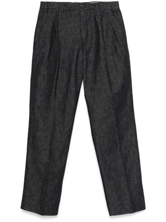 Pantaloni Torino pleated tailored trousers - Blue