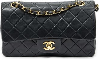Chanel Pre-owned Womens Classic Double Flap 23 Shoulder Bag - Black - One Size