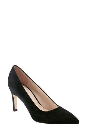 Marc Fisher Genni Pointed Toe Pump in Black Velvet at Nordstrom Rack, Size 7.5