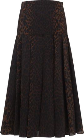 Balenciaga Brown Midi Skirt