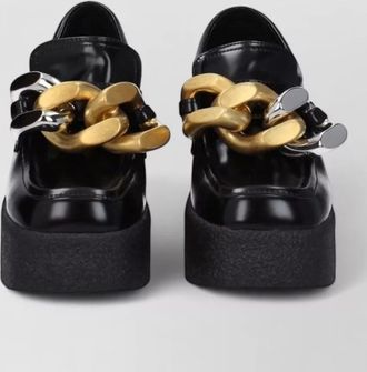 Stella McCartney leather platform loafers