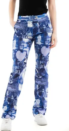 Moschino Multicolor Cotton Casual Womens Pants
