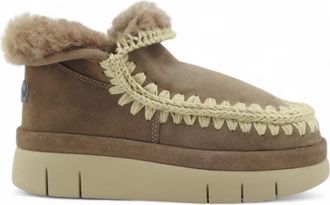 Mou Enkellaars - Dames - Winterlaarzen - Bruin - 38 EU - Leer - Schoenen