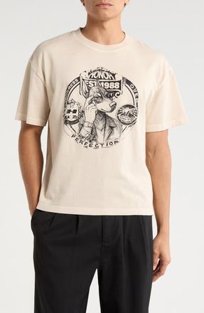 Honor The Gift Progress Over Perfection Cotton Graphic T-Shirt in Cream at Nordstrom, Size Xx-Large