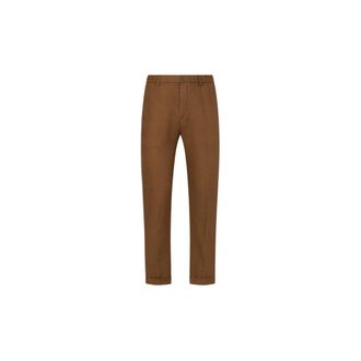 Liu Jo Straight Trousers, male, Brown, Size: S Straight Trousers