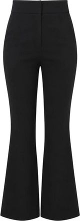 Actualee Elegante Wijde Broek - Dames - Wijde Broeken - Zwart - XS - Leer - Broeken
