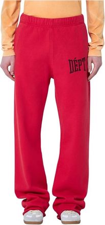 Gallery Dept. Logo Motif Trainingsbroek - Heren - Sweatpants - Rood - XL - Katoen - Broeken