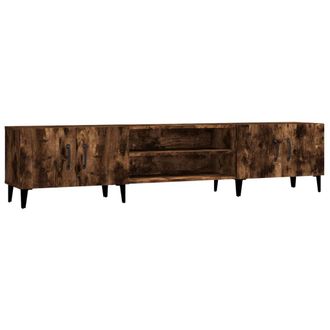 vidaXL Mueble Para Tv Madera Contrachapada Roble Ahumado 180x31,5x40cm Vidaxl