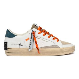 Crime London Sneakers, male, White, Size: 11 US Leder Sneaker