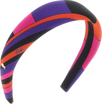 Emilio Pucci Iride Pattern Silk Headband - Multicolor