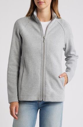 Tommy Bahama New Aruba Zip Jacket in Fossil Grey Heather at Nordstrom, Size X-Small