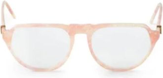 Saint Laurent Pre-owned Acetate sunglasses - Dames - Vintage Accessoires - Roze - ONE Size - Vintage