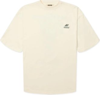 Woodbird Beam Action T-shirt - Heren - Tops - Beige - Maat: S Katoen