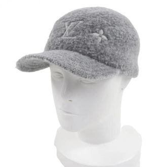 Louis Vuitton Pre-owned Katoenen Hoed - Dames - Vintage Accessoires - Grijs - ONE Size - Katoen - Vintage
