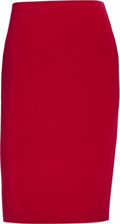 Saint Laurent Woven Midi Skirt - Red - 40 (UK12 / M)