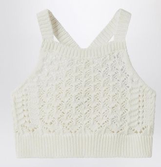 Il Gufo Milk white crochet top