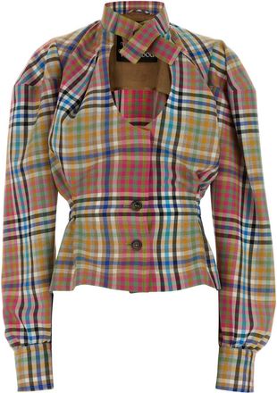 Vivienne Westwood Embroidered Wool Vase Blazer