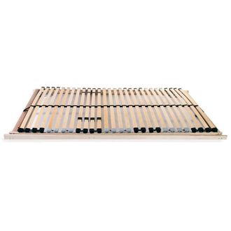 Berkfield Home Slatted Bed Base with 28 Slats 7 Zones 90x200 cm in Light Tan
