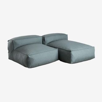 Sklum Sklum - Sof&aacute; Modular Chaise Longue De 2 Piezas Para Jard&iacute;n Dojans