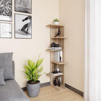 Vicco Estante De Esquina Tera, Sonoma, 37 X 140.1 Cm