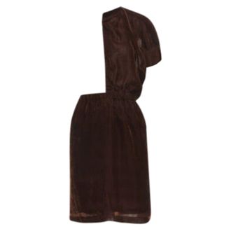 Comme Des Gar&ccedil;ons Comme des Garcons velvet drawstring sash knee length skirt