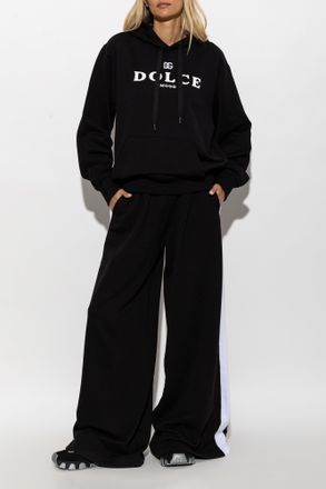Dolce & Gabbana Cotton Hoodie, Womens, Black