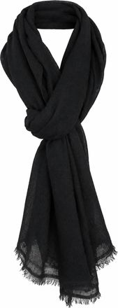 Dolma Womens Diamond Weave Cashmere Featherweight Scarf In Black