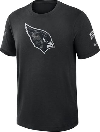 Nike Arizona Cardinals Salute to Service Slub Nike Mens Dri-FIT NFL T-Shirt in Black | 34900AA21-AEG