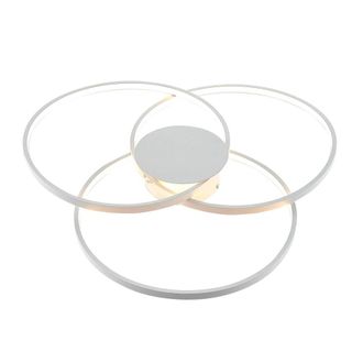 Lindby L&aacute;mpara de techo LED de Aluminio Blanco