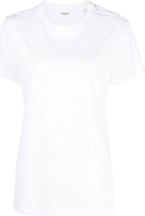 Isabel Marant Aby Logo-embroidered T-shirt