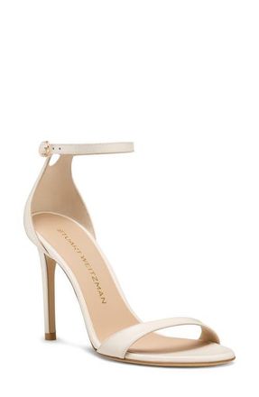 Stuart Weitzman Nudist II Sandal in Cream. at Nordstrom, Size 8