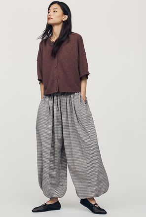 Daisy Street Sesame 100% Cotton Harem Pants
