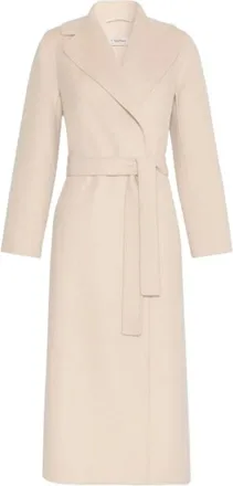 Max Mara Dames, Mantels, Beige, Maat: M Leer