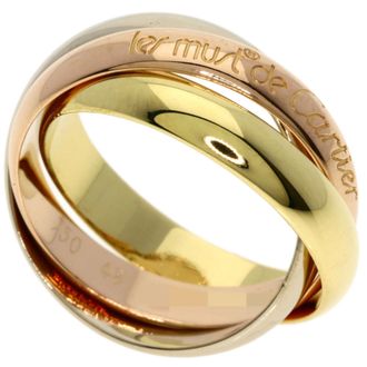 Cartier Pink Gold White Gold Yellow Gold Yellow Gold (18K) Pink Gold (18K) White Gold (18K) Band Ring (Pre-Owned)