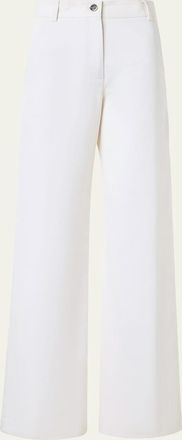 Akris Finnian Wide-Leg Denim Pants