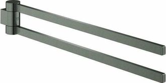 GROHE Selection 400 Toallero Negro 2 Brazos Grafito Duro Cepillado